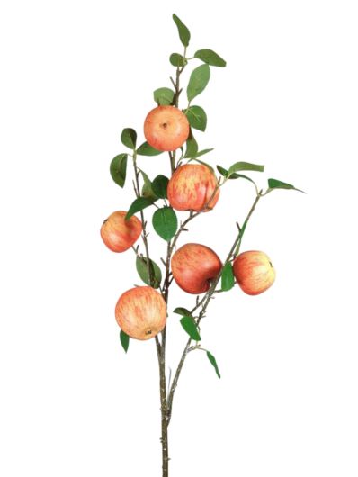 JABŁKA GAŁĄZKA Z OWOCAMI 90CM SALMON YELLOW