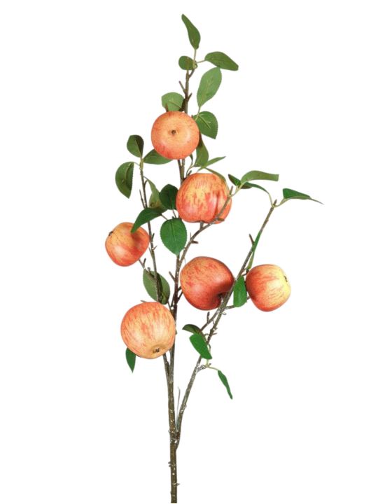 JABŁKA GAŁĄZKA Z OWOCAMI 90CM SALMON YELLOW