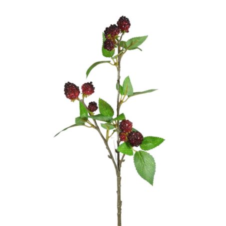 MALINY GAŁĄZKA Z OWOCAMI 62CM RED BLACK