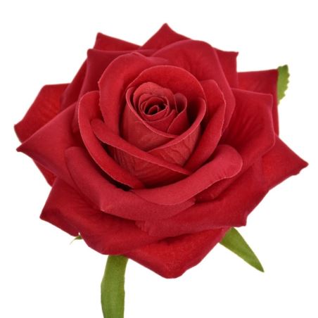 RÓŻA GŁOWA VELVET 10CM ERA1041 RUBIN