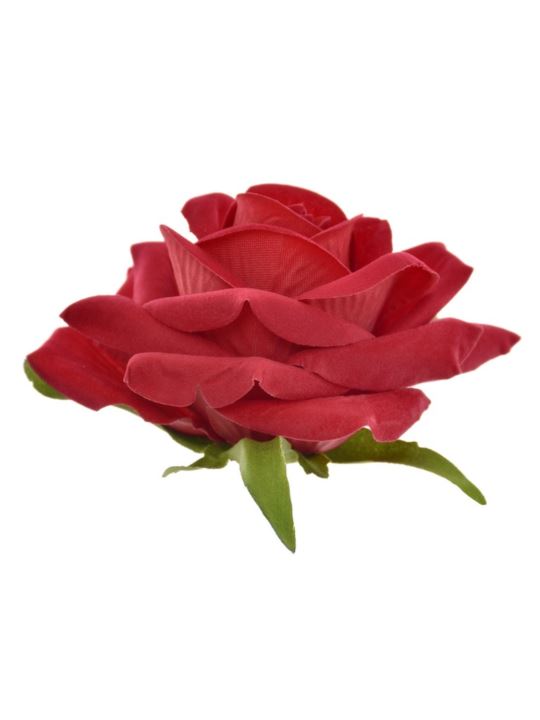 RÓŻA GŁOWA VELVET 10CM ERA1041 RUBIN