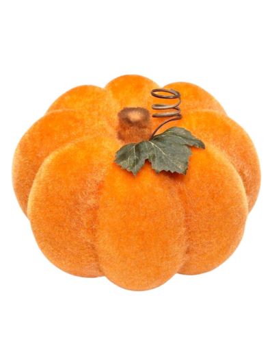 DYNIA FLOKOWANA WYS. 13CM ŚR. 20CM ORANGE