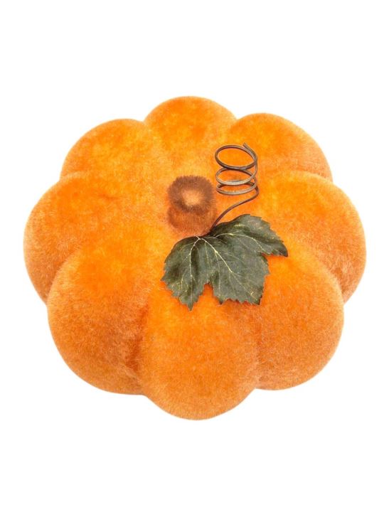 DYNIA FLOKOWANA WYS. 13CM ŚR. 20CM ORANGE