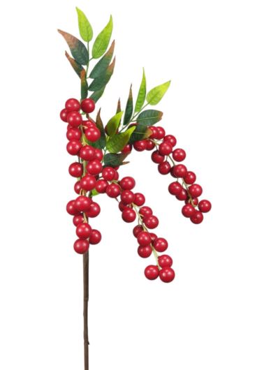 IMPERATOR BERRIES GAŁĄZKA ZWIS 78CM RED