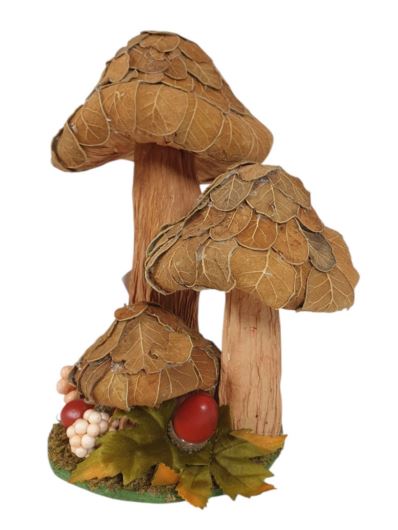 GRZYBKI LISTKI SUSZ 22CM BROWN