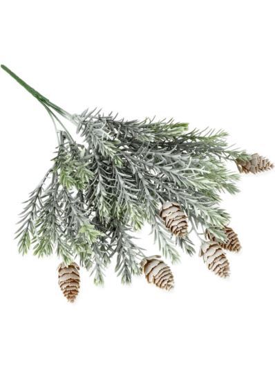 MODRZEW BUKIET IGLAK Z SZYSZKĄ /M55 41CM POWDER.GR