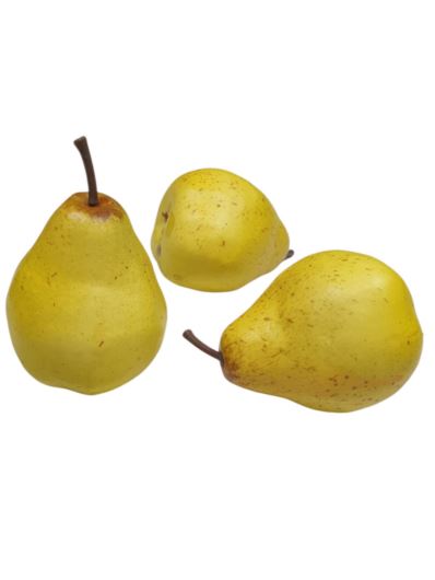 GRUSZKA SZTUCZNA WYS.10CM ŚR.7CM YELLOW GREEN