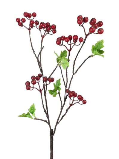 GŁÓG GAŁĄZKA BERRIES SPRAY 72CM CV36611 RED