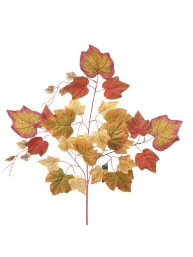 LIŚĆ WINOROŚLI JESIENNY GAŁĄZKA 65CM