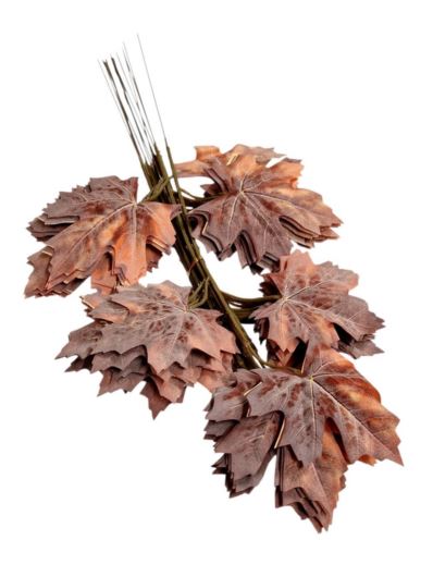 LIŚĆ KLON 52CM AUTUMN /CF5-166 POWDER ORANGE BROWN