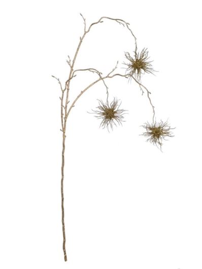 JEŻOWIEC GAŁĄZKA 90CM NCG007 GOLD GLITTER