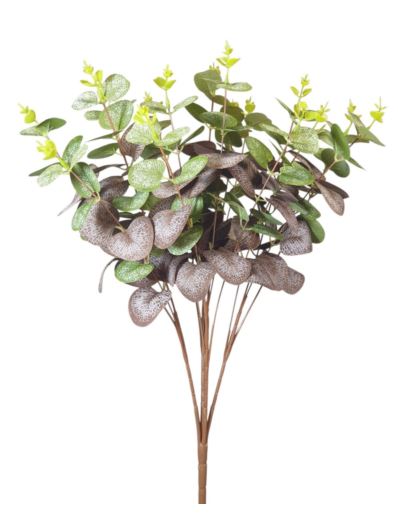 EUKALIPTUS BUKIET 49CM GREEN VIOLET BROWN