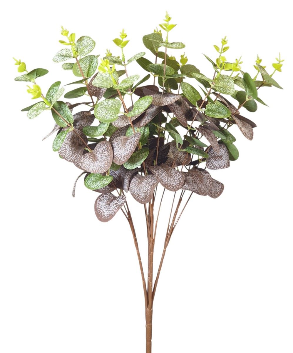 EUKALIPTUS BUKIET 49CM GREEN VIOLET BROWN