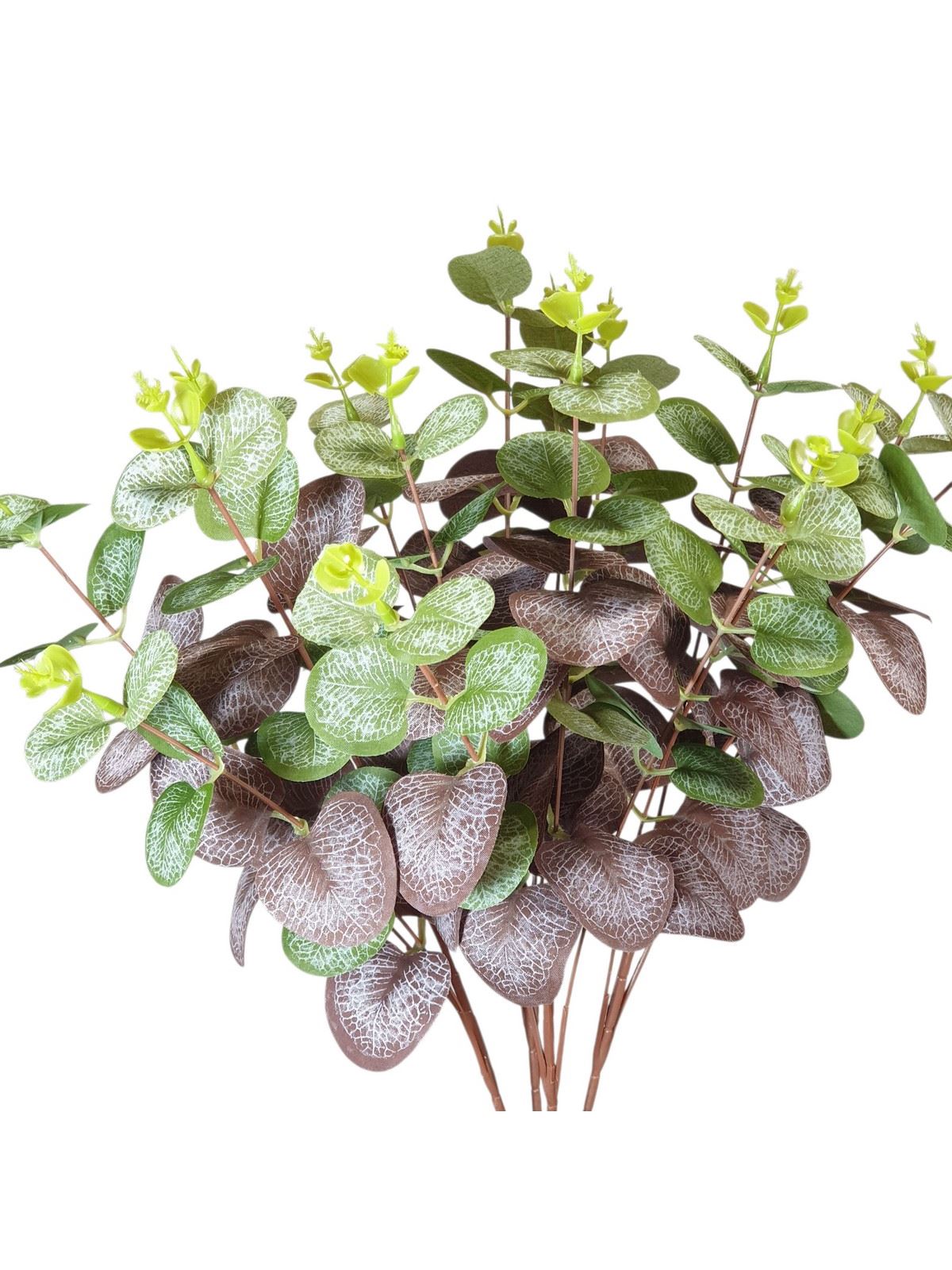 EUKALIPTUS BUKIET 49CM GREEN VIOLET BROWN