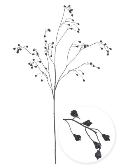 GAŁĄZKA DEKORACYJNA ŚWIĄTECZNA 132CM XYD074 BLACK