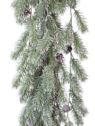 ŚWIĄTECZNY ZWIS Z SZYSZKAMI 100CM WHITE GREEN