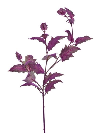 PASSION LIŚĆ VELVET FLOCK 90CM DON009 PURPLE GREEN