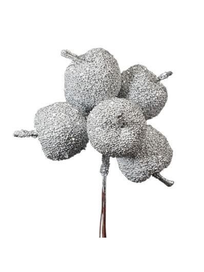 JABŁUSZKA PĘCZEK 6 SZT.12CM CV37117 SILVER