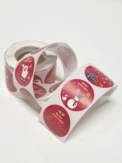 NAKLEJKI ŚWIĄTECZNE NA PREZENTY 500SZT