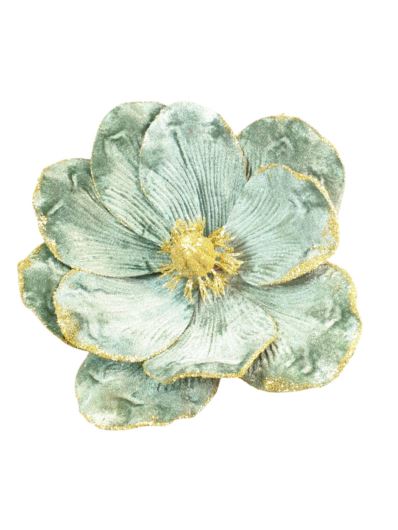 MAGNOLIA NA PIKU VELVET 16CM ŚR. TURQUOISE