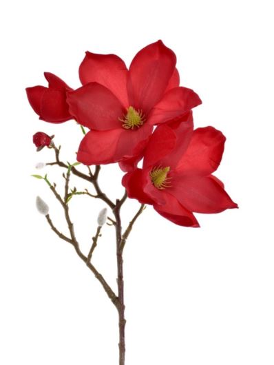 MAGNOLIA VELVET GAŁĄZKA 60CM SUN879 RUBIN