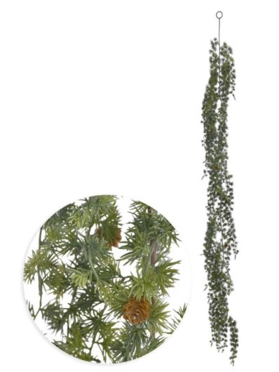 GIRLANDA MODRZEW Z SZYSZKAMI 185CM XYD032  GREEN