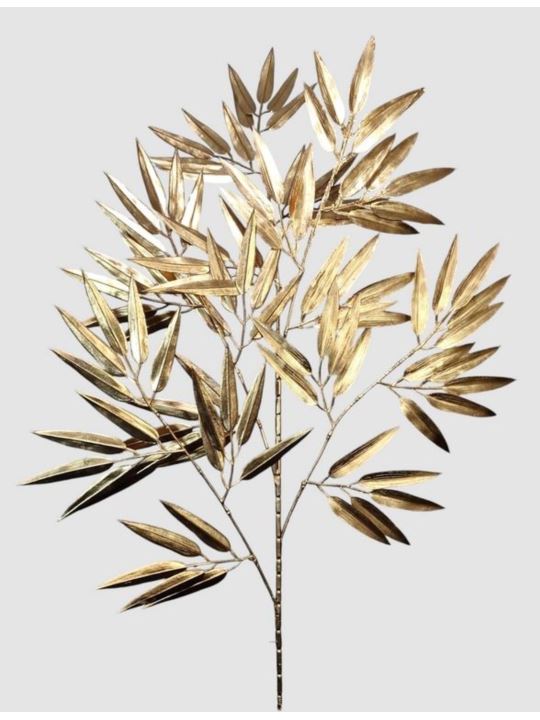 BAMBUS LIŚĆ GAŁĄZKA METALIZOWANA 98CM METALIC GOLD