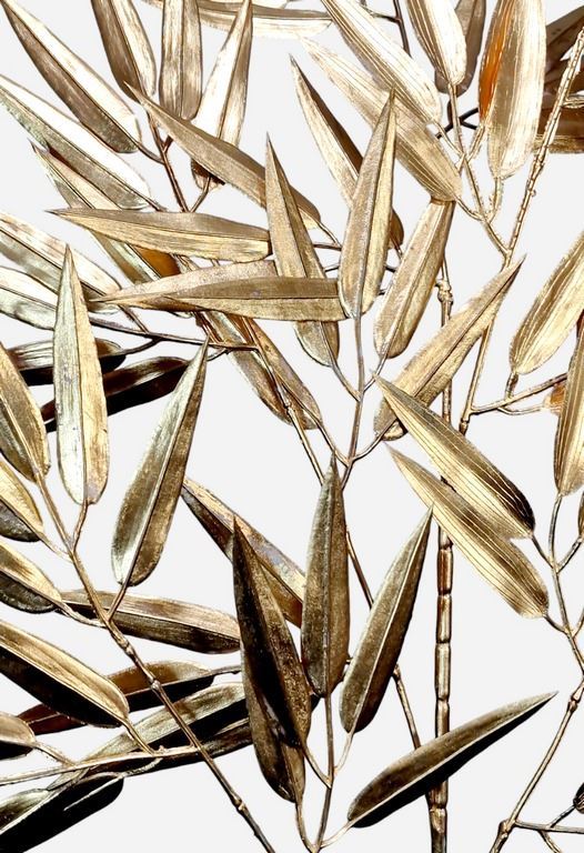 BAMBUS LIŚĆ GAŁĄZKA METALIZOWANA 98CM METALIC GOLD