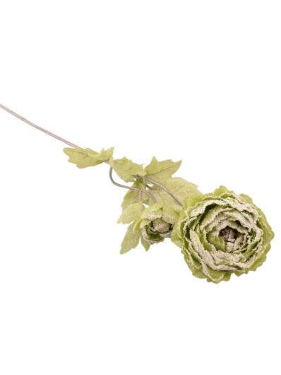PEŁNIK RANUNCULUS OŚNIEŻONY 47CM GREEN SNOW