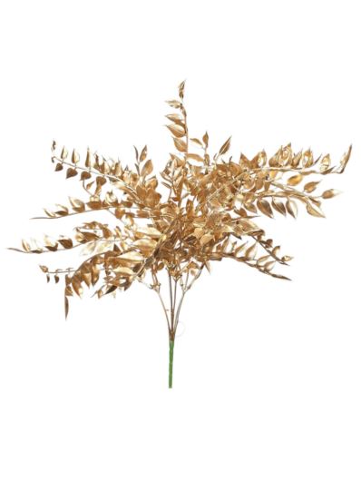 RUSKUS PAPROTKA BUKIET 38CM GOLD