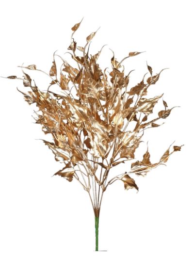 LISTKI MŁODA BRZOZA BUKIET 40CM GOLD