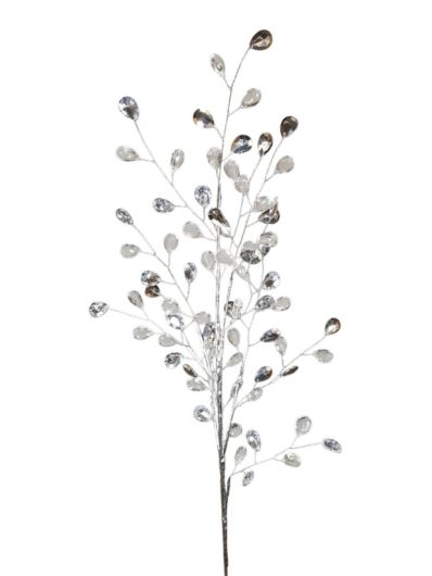 KRYSZTAŁKI GAŁĄZKA 75CM TRANSPARENT SHINY SILVER