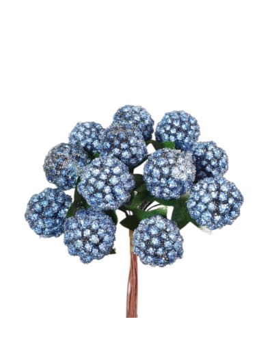 JEŻYNY MALINY PICK 11CM WIĄZKA X12 ICED BLUE