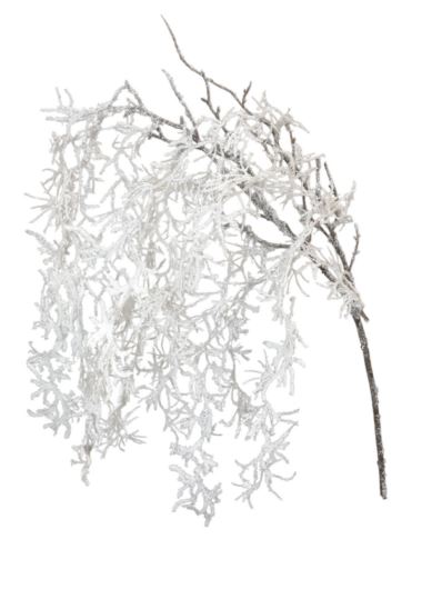 GAŁĄZKA OŚNIEŻONA DELIKATNA 95CM WHITE