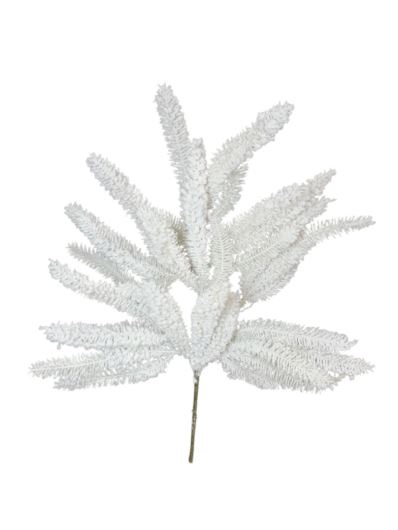 ŚWIERK GAŁĄZKA OŚNIEŻONA 48CM WHITE