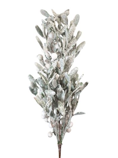 JEMIOŁA GAŁĄZKA Z OWOCAMI 58CM WHITE GREEN FLOCK