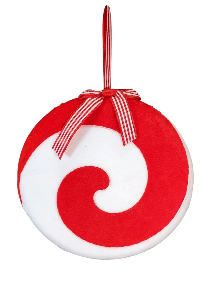 ZAWIESZKA TWISTED LOLLIPOP 24CM RED WHITE