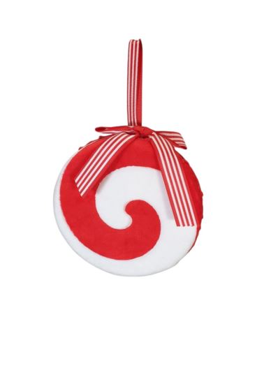 ZAWIESZKA TWISTED LOLLIPOP 14CM RED WHITE
