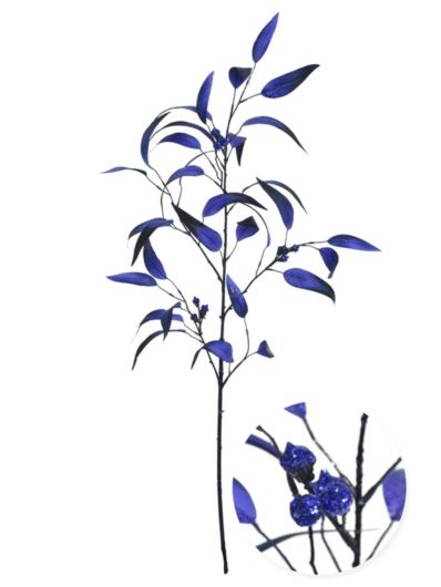 EUKALIPTUS GAŁĄZKA Z BROKATEM 102CM XYD071 SAPHIRE