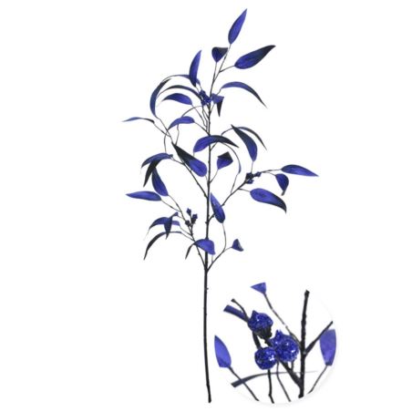 EUKALIPTUS GAŁĄZKA Z BROKATEM 102CM XYD071 SAPHIRE