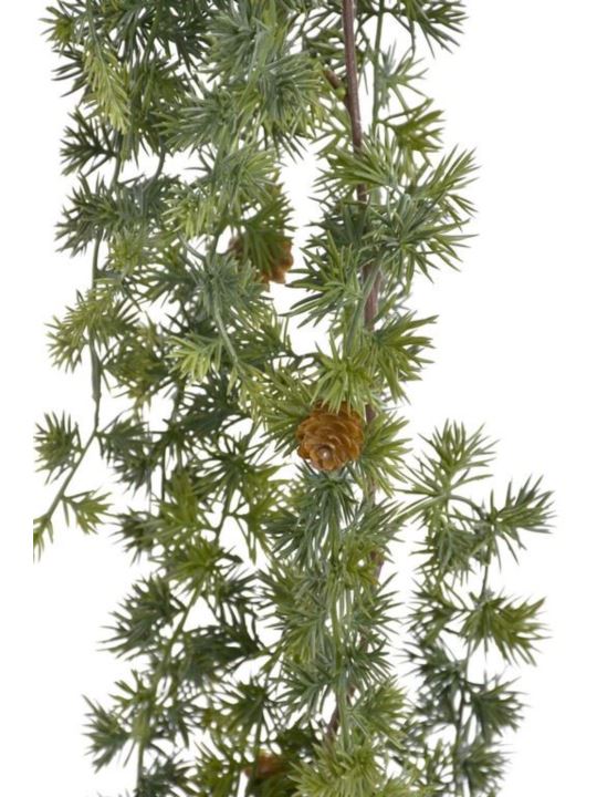 GIRLANDA MODRZEW Z SZYSZKAMI 185CM  GREEN