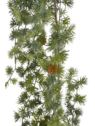 GIRLANDA MODRZEW Z SZYSZKAMI 185CM  GREEN