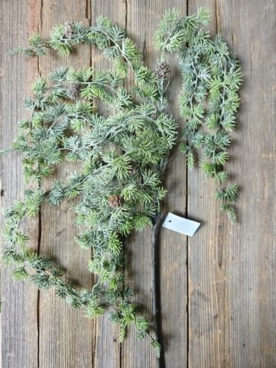 MODRZEW ZWISAJĄCY GAŁĄZKA  98CM  FROST GREEN