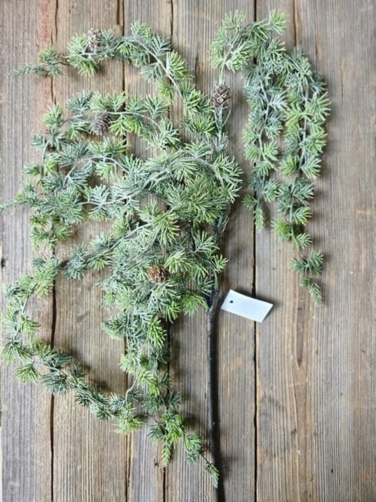 MODRZEW ZWISAJĄCY GAŁĄZKA  98CM  FROST GREEN