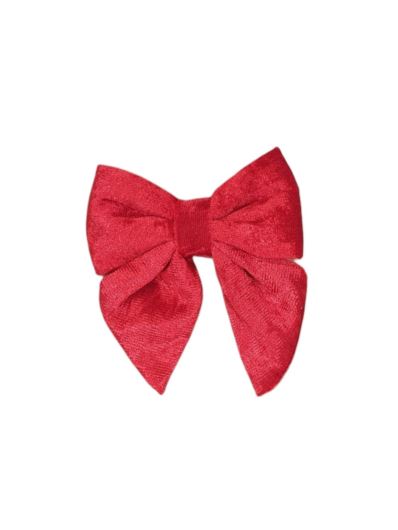 KOKARDA VELVET 13CM X 14CM RED