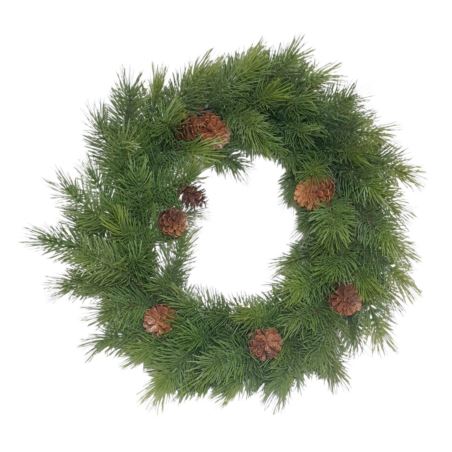 WIANEK SOSNA SZYSZKI NA FASZYNIE 50CM GREEN