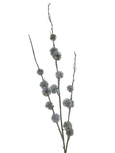 OSET GAŁĄZKA ZIMOWA 90cm OŚNIEŻONY ZIELONY SZARY