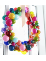 BOMBKI PLASTIK 4CM 6CM 8CM MIX PEARL GR PINK YE