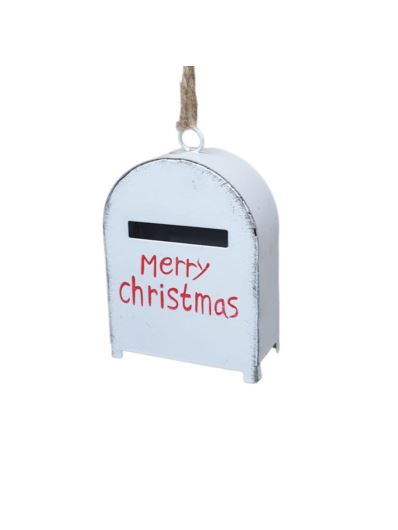 SKRZYNKA POCZT. ZAWI.  6CM TG75500 METAL WHITE