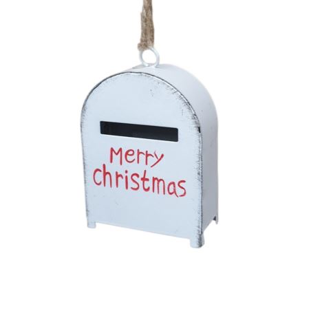 SKRZYNKA POCZT. ZAWI.  6CM TG75500 METAL WHITE